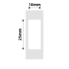 NIIMBOT B18/N1 EW10X25mm 220 Labels Per Roll White