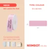 NIIMBOT – D11 / D101 / D110 / H1S – 12X40MM – 160 THERMAL LABELS – SOLID PINK