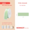 NIIMBOT – D11 / D101 / D110 / H1S – 12X40MM – 160 THERMAL LABELS – SOLID GREEN