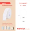 NIIMBOT – D11 / D101 / D110 / H1S – 14X28MM – 220 LABELS PER ROLL – TWIN ROUND – WHITE
