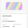 NIIMBOT B18 / N1 14x30mm-190 Silver Hologram Labels