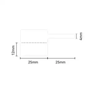NIIMBOT – K2 / K3 – T25X24+25MM – 1,110 LABELS PER ROLL – WHITE JEWELLERY