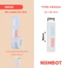 NIIMBOT – D101 ONLY – 22X30MM – 210 COOL SUMMER LABELS