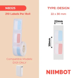 NIIMBOT – D101 ONLY – 22X30MM – 210 COOL SUMMER LABELS