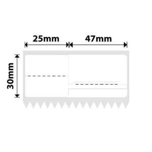 NIIMBOT   –   K3   ONLY   –   25X30+47MM   –   900   WHITE   JEWELLERY   LABELS