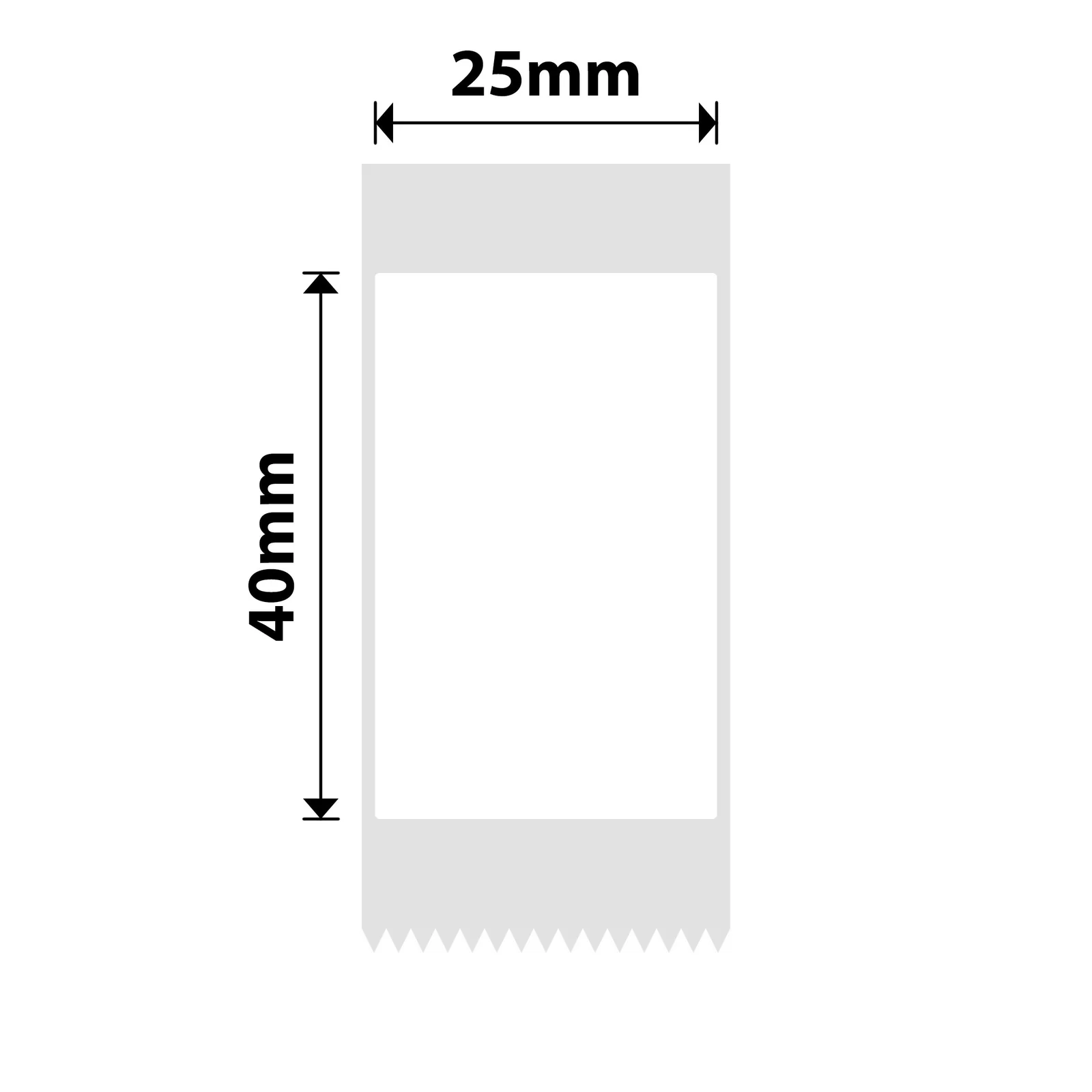 NIIMBOT – D101 ONLY – 25X40MM – 160 WHITE LABELS