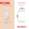 NIIMBOT – D101 ONLY – R25X42MM – 150 LABELS PER ROLL – BABY CAT DESIGN