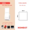 NIIMBOT B1 B21 B3S B4 30X30MM – 230 WHITE LABELS
