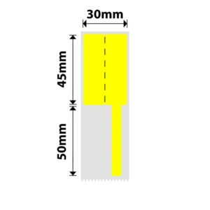 NIIMBOT - K2 / K3 - T30X45+50MM - 300 LABELS PER ROLL - YELLOW - CABLE