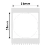 NIIMBOT B1 B21 B3S B4 31X31MM-210 WHITE ROUND LABELS