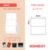 NIIMBOT B1 B21 B3S B4 40X20MM -320  WHITE LABELS
