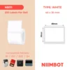 NIIMBOT  B1 B21 B3S B4  40X30MM -230 WHITE LABELS