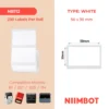 NIIMBOT  B1 B21 B3S B4 50X30MM – 230  WHITE  LABELS