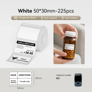 Niimbot Thermal Transfer Label Printer 50×30  for M2, M3