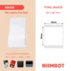 NIIMBOT B1/ B21/ B3S/ B4 50X50MM-50 White ROUND LABELS