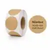 NIIMBOT K3 50x50mm Kraft Round Labels
