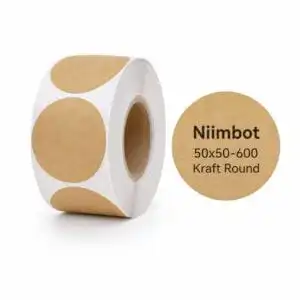 NIIMBOT K3 50x50mm Kraft Round Labels