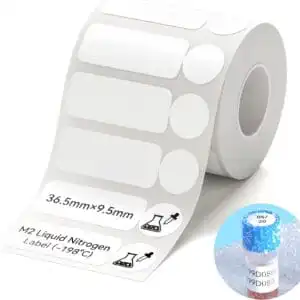 NIIMBOT M2/M3 Labels Low-Temperature Label Paper ow36.5*9.5-490 Labels/Roll, -80°C Freezing Adhesive Sticker