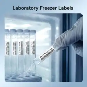NIIMBOT M2 Liquid Nitrogen Label Stickers(25×9.5 mm), Suitable for Medical Scientific Research Sample Detection Centrifuge Tube, -198°C Freezing Low-Temperature Resistance, 385 Tags/Roll