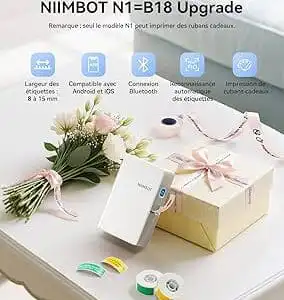 NIIMBOT N1/B18 Mini Portable Label Printer Thermal Transfer Pocket Label Maker With Long Life Ribbon And PET Stickers Gift - Image 4