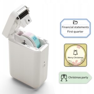 Alternative view of Niimbot Original D101 Thermal Label Printer Classic Mini Inkless D110 Bluetooth Wireless Thermal Label Maker Cable Jewelry Paper