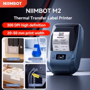 Alternative view of Niimbot M2 Thermal Transfer Label Printer Golden/White Ribbon and Black Self Adhesive Wine Bottle DIY Labels for Home Bussiness