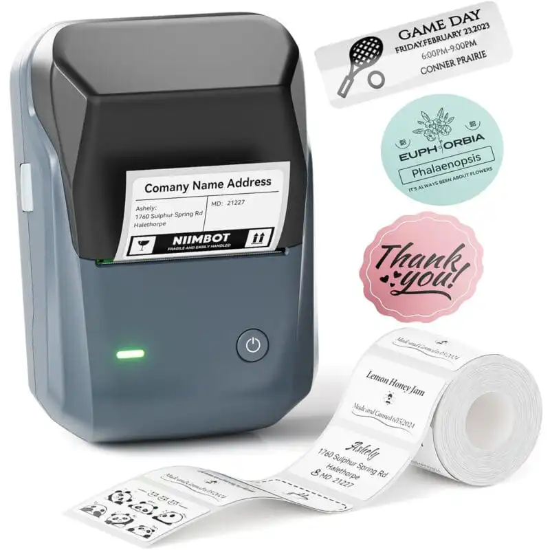 NIIMBOT B1 Bluetooth Label Maker – Portable Inkless Thermal Printer