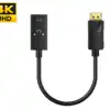 Gold Plated 4K 2K DP Male to HDMI Female Converter DisplayPort to HDMI Adapter for HDTV Monitor and Laptop