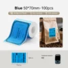 Thermal Transfer Label Printer Labels for M2 M3 50x70mm-100pcs Blue