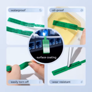 NIIMBOT N1 EW12.5×74+35-60 Green Cable Labels