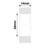 NIIMBOT B18 N1 14x28mm White Round Labels