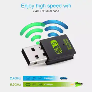 Portable Realtek 8821CU Chip Wireless 600Mbps Mini Dongle BT USB Free Driver Built-in Antenna Wifi Adapter for PC /Laptop/Tablet