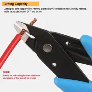 170II Micro Electric Wire Cutting Pliers Cutter Shears Nippers Diagonal Side Cutting Pliers