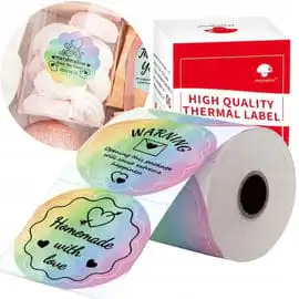 Phomemo XY5050-140TD Round Colorful Labels