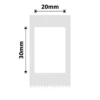 Niimbot D101 only 20X30MM-210 White Labels