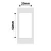 Niimbot D101 only 20X40MM – 160 White Labels
