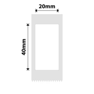Niimbot D101 only 20X40MM – 160 White Labels