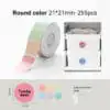 Niimbot D101 only T21X21MM -255 Round Multi Color