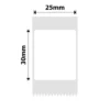 Niimbot D101 Only 25X30MM- 210 White Labels