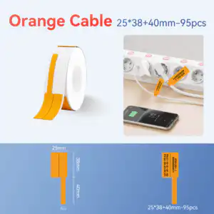 Niimbot B Series T25x38+40-95 Orange Cable