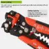 3 in 1 Wire Stripping Tool Electric Wire Cable Stripping Cutter Tools Adjustable Cutting Automatic Wire Stripper Pliers