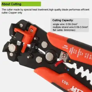 3 in 1 Wire Stripping Tool Electric Wire Cable Stripping Cutter Tools Adjustable Cutting Automatic Wire Stripper Pliers