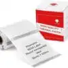 Phomemo XY5050-140TT Transparent Round Labels | 50x50mm Clear Circle Thermal Stickers