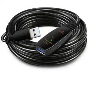 High Speed USB3.0 Active Extension Cable Male to Female Cord with Signal Booster USB3.0 Cable for Scanner