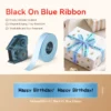 NIIMBOT N1 Satin Ribbon 14MMX5.1M Black on Blue