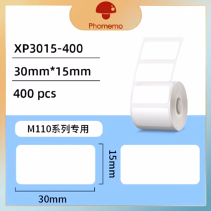 Phomemo XP3015-400 White Rectangle Labels