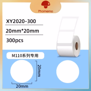 Phomemo XY2020-300 White Round Labels