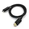 Gold Plated 4K 6FT Video Cable DP to for HDMI Male to Male Braid Shielding DisplayPort to for HDMI Cable for Monitor Projector