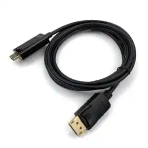Gold Plated 4K 6FT Video Cable DP to for HDMI Male to Male Braid Shielding DisplayPort to for HDMI Cable for Monitor Projector