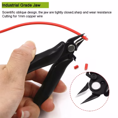 YTH 3.5 Inch Micro Diagonal Wire Cutter Electronic Mini Cutting Pliers Diagonal Cutters Mini Wire Cutters